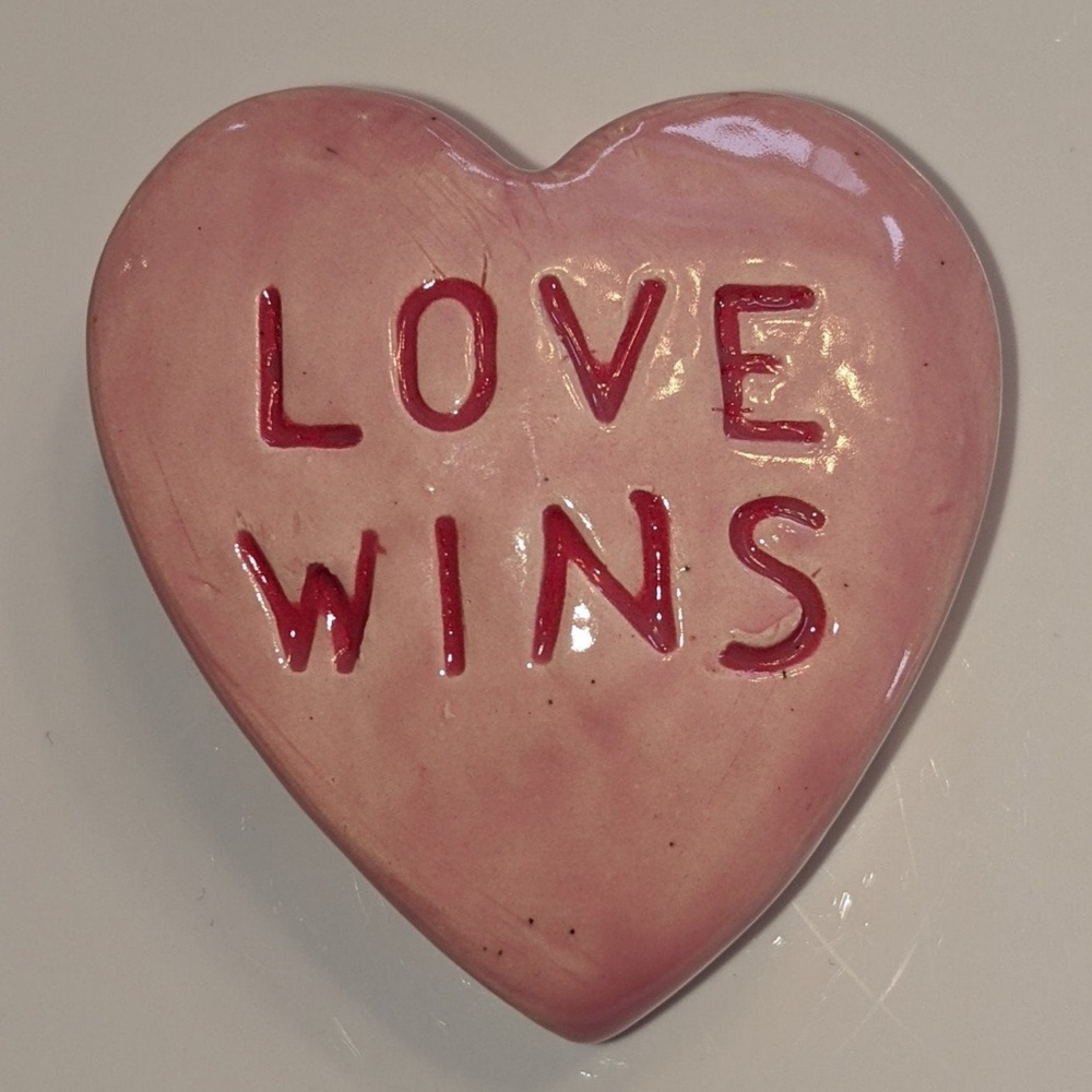 LOVE WINS Heart Stone by HANDMADE InnerArtPeace
